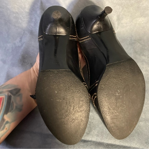 Zara Patent Leather Mary Jane kitten Heel Women Size 8 Y2K Acadamia Career - Picture 8 of 8